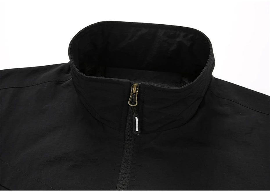 8XL Plus Size Camp Jacket Men Outerwear Outdoor Male Fashion Casual Windbreaker Jacket Big Size 8XL