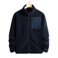 Cashmere Autumn Winter Men's Fleece Jackets Women's Solid Color Coats New Zipper Work Outwear Cold Weather Thermal Jacket