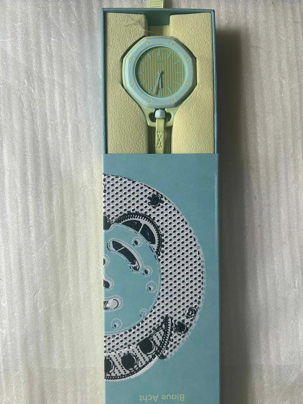 Hot Royal Pop 1:1 Octagonal Pocket Watch AP SWATCH Mechanical PockeWatch With Box Ceramic case Mechanism The Back Can Work Gift