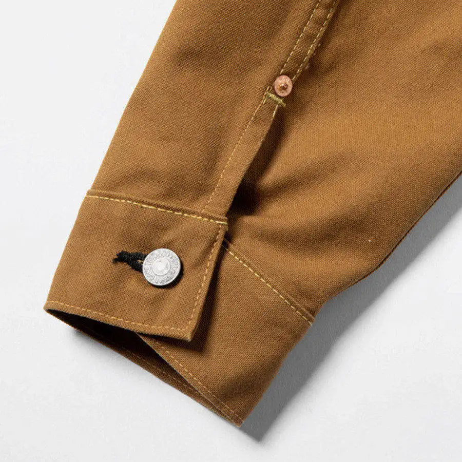 SUGAR CANE & CO 1953 Type 2 13oz Brown Red Ear Japanese Cotton Canvas Jacket