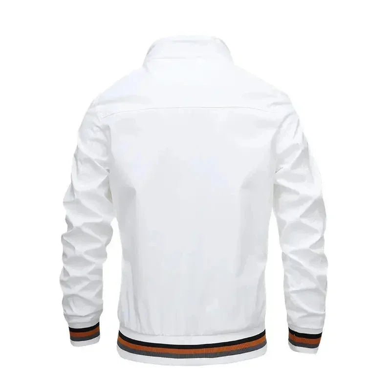 LONSDALE Men's Fashion Street Jacket Spring Autumn Windproof Stand Collar Zipper Outdoor Casual Coat Men's Outerwear