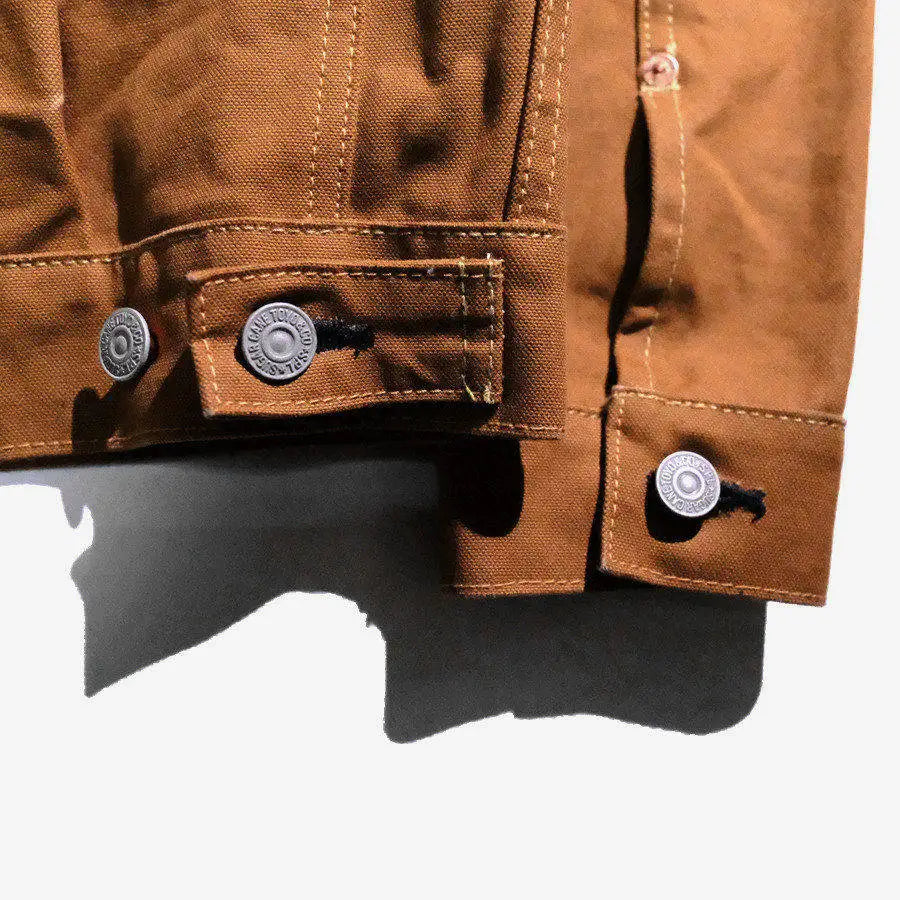 SUGAR CANE & CO 1953 Type 2 13oz Brown Red Ear Japanese Cotton Canvas Jacket