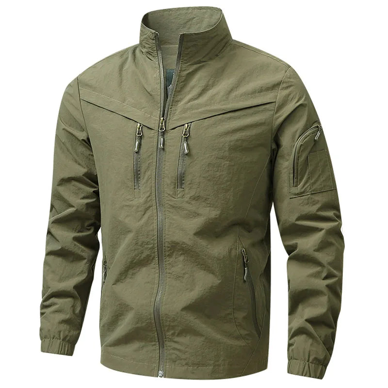 Jacket Men's Spring Autumn New Men Jacket Solid Color Hooded Jackets Casual Coat Men's Business Coats Size M-5XL 6XL 7XL 8XL 991