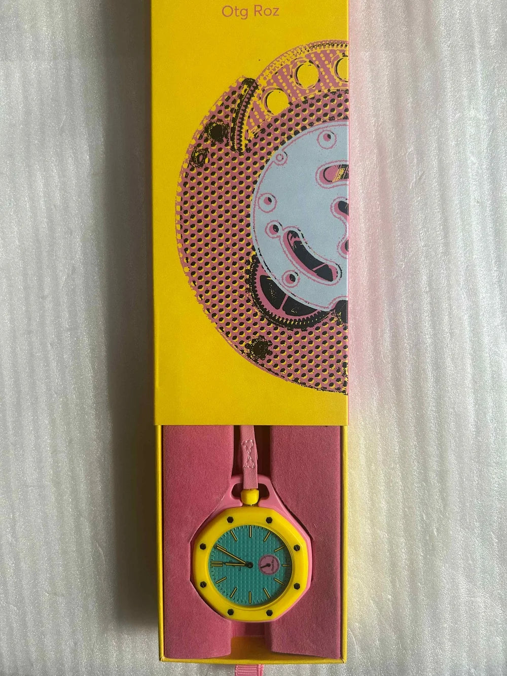 Hot Royal Pop 1:1 Octagonal Pocket Watch AP SWATCH Mechanical PockeWatch With Box Ceramic case Mechanism The Back Can Work Gift