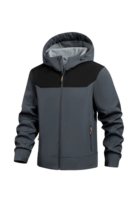 Men's Windproof and Waterproof Outdoor Sports and Leisure Jacket Plus Velvet Hooded Coats Winter Autumn New Fashionable Jackets